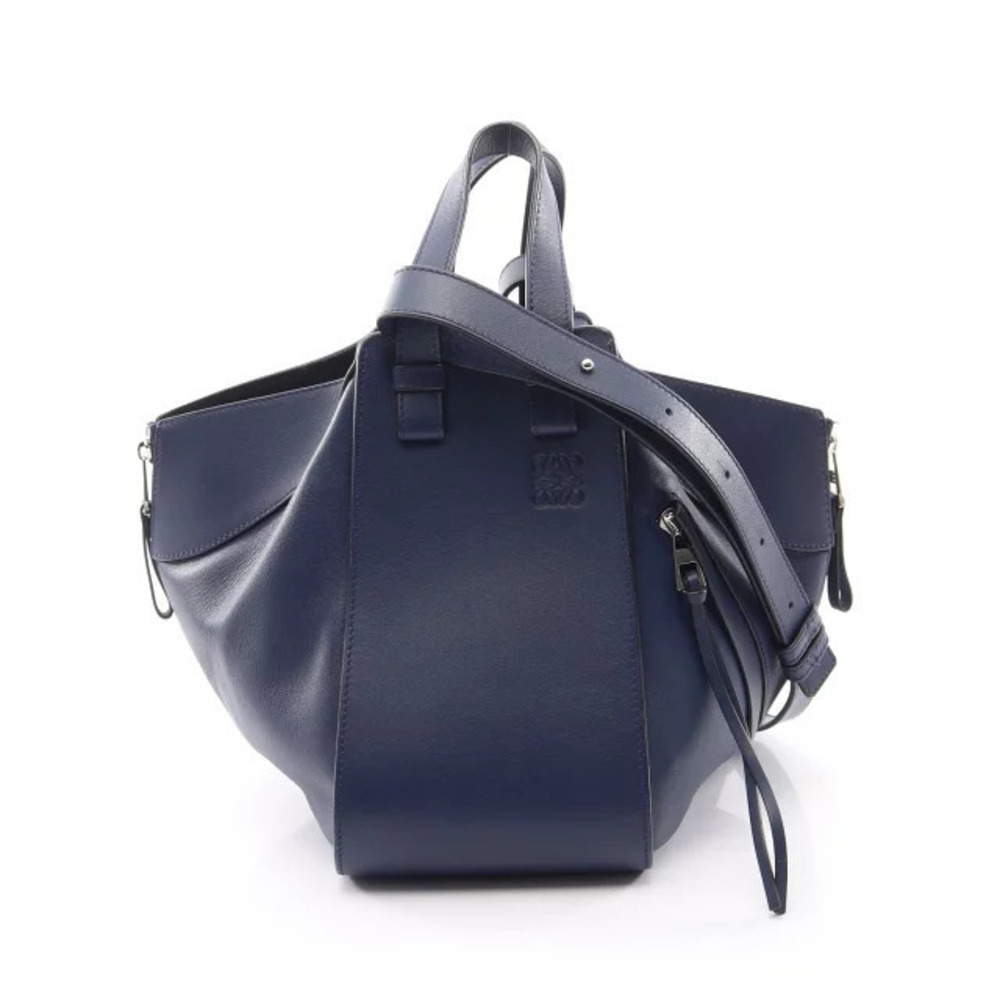 Loewe HAMMOCK Handbag Leather Blue